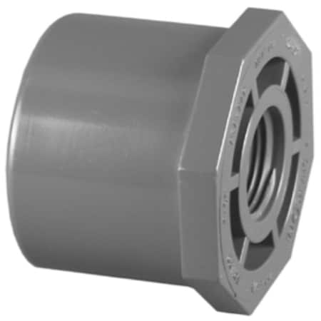 Keeney Mfg Charlotte Pipe Schedule 80 1 in. Spigot X 1/2 in. D FPT PVC Reducing Bushing 1 pk PVC081082000